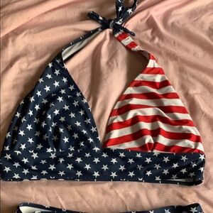 Patriotic Halter Bikini Top